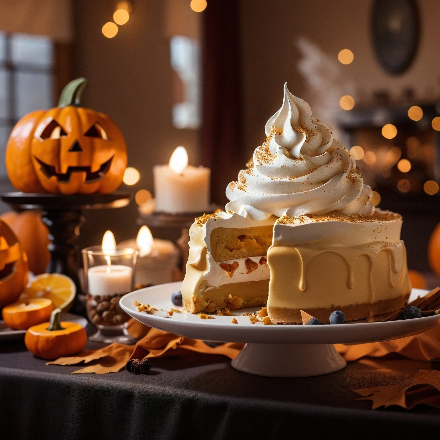Pumpkin Pie With Whipped Cream – Recipe