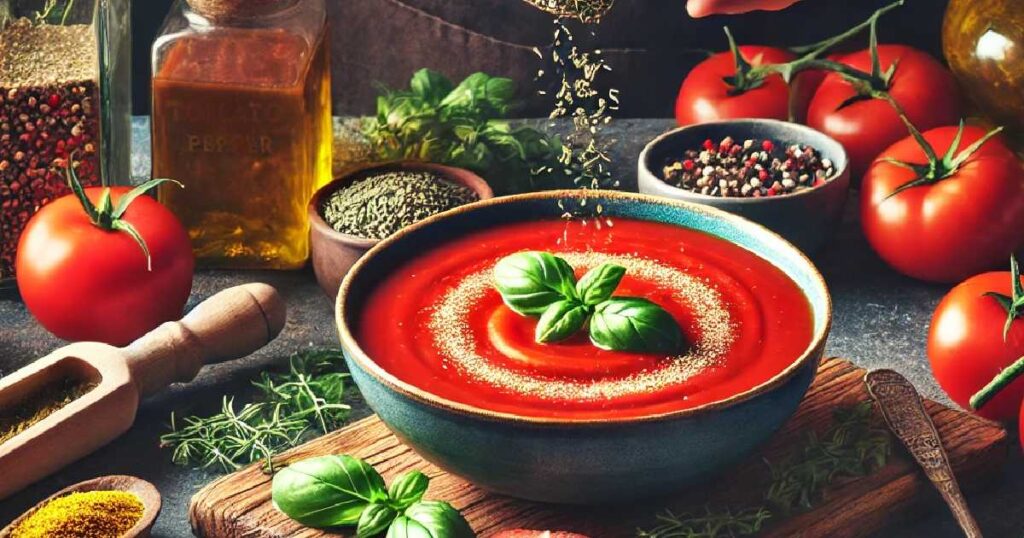 Flavoring and Seasoning of Nitro Tomato Soup
