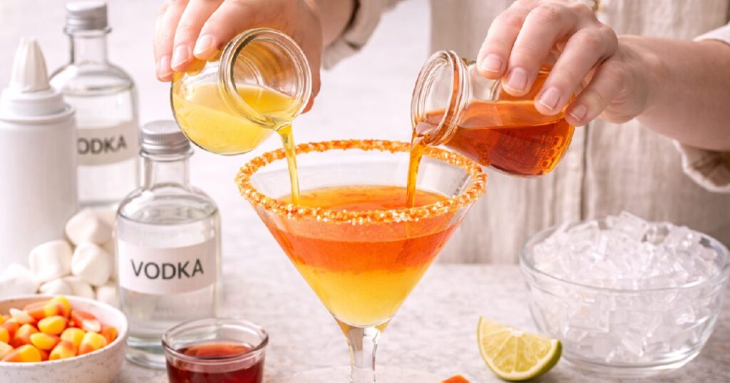 How to Make a Candy Corn Cocktail (Step-by-Step)