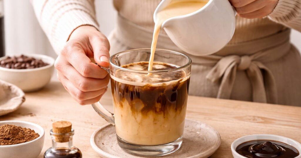 Method to Make a Mocha Eggnog Latte - EW