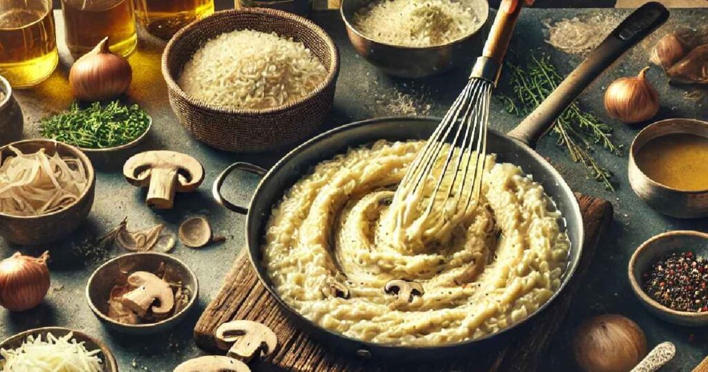 Methodology of Preparing Whipped Mushroom Risotto