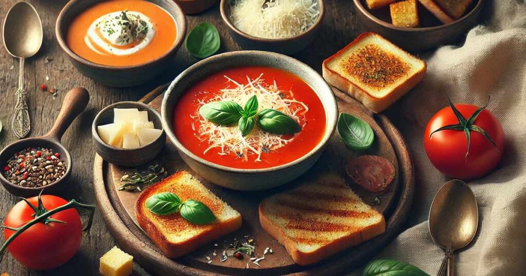 Serving Suggestions of Nitro Tomato Soup