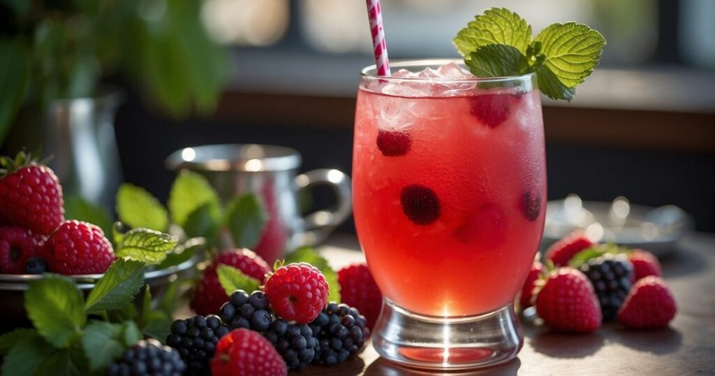 Servicio y Disfrute - Receta de Nitro Berry Fizz
