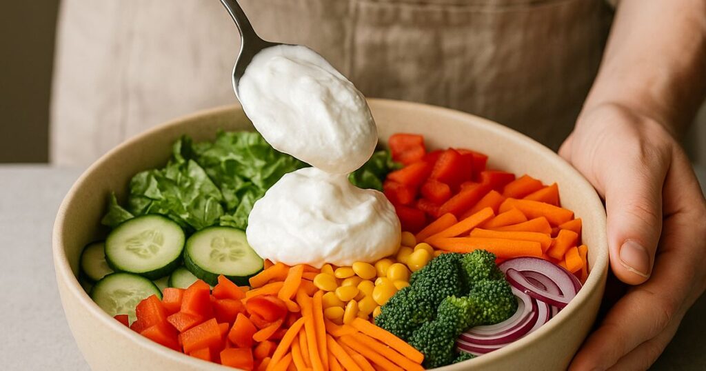 Istruzioni Passo-Passo per la Ricetta dell’Insalata di Verdure Montata