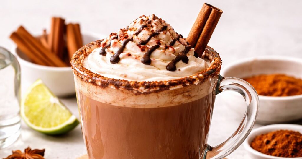 Was ist mexikanische heiße Schokolade mit Tequila?