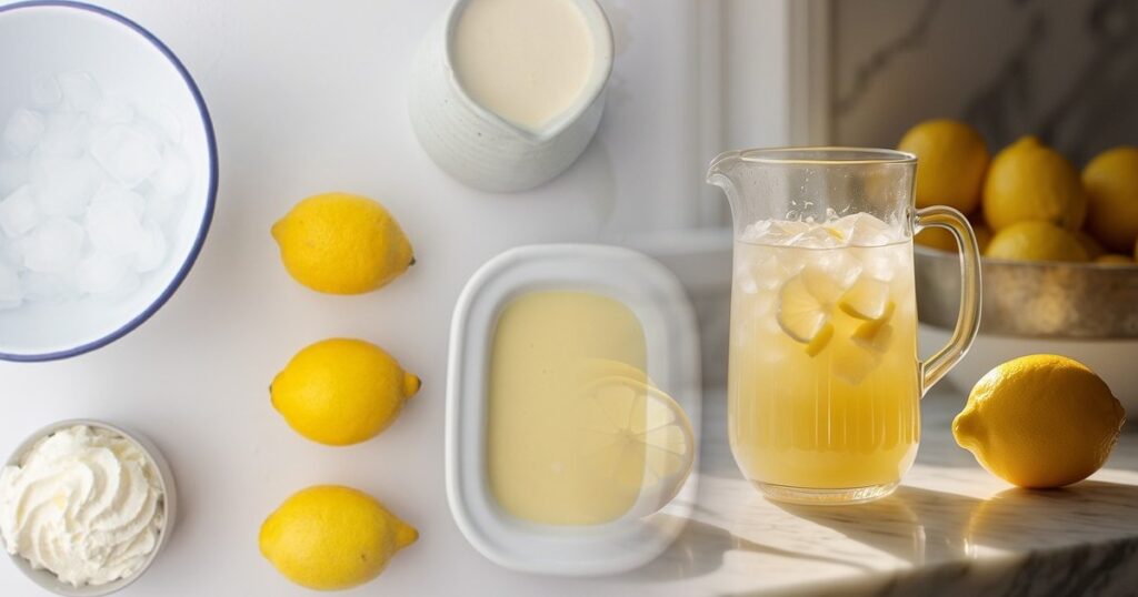 Ingredientes para la Limonada Batida