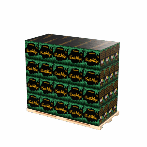 ExoticWhip Original Cream Charger 670 gram Pallet Transparent